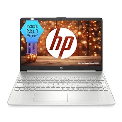 HP Ryzen 5 Hexa Core 5500U – (8 GB/512 GB SSD/Windows 11 Home) 15s- eq2223AU Thin and Light Laptop  (15.6 Inch, Natural Silver, 1.69 Kg, With MS Office)